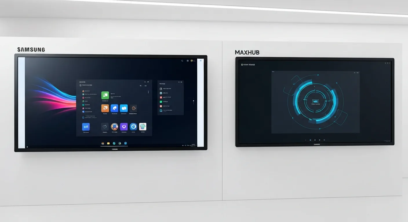 MAXHUB vs Samsung interactive flat panel comparison