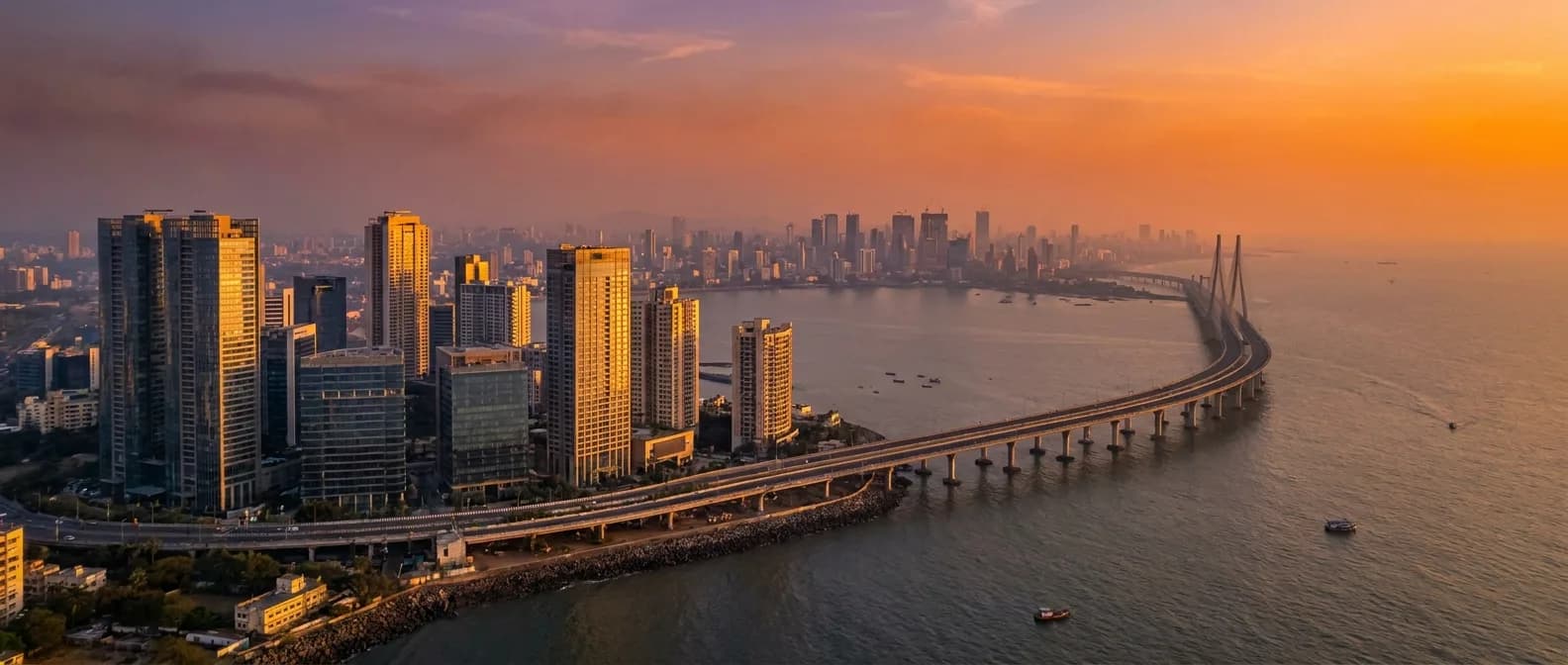 Mumbai city skyline representing Achyutam Corporate AV distribution